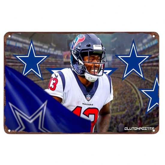 Dallas Cowboys Aluminum Sign 12x8 Inch Brandin Cooks 003 Dallas Cowboys Aluminum Sign 12x8 Inch Brandin Cooks 003