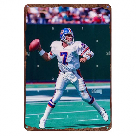 Denver Broncos Aluminum Sign 12x8 Inch John Elway 001 Denver Broncos Aluminum Sign 12x8 Inch John Elway 001