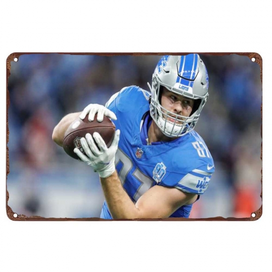 Detroit Lions Aluminum Sign 12x8 Inch Sam LaPorta 002 Detroit Lions Aluminum Sign 12x8 Inch Sam LaPorta 002