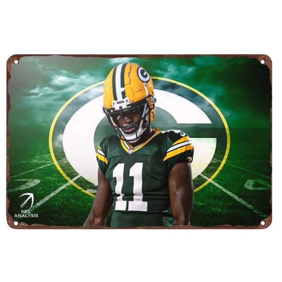 Green Bay Packers Aluminum Sign 12x8 Inch Jayden Reed 002 Green Bay Packers Aluminum Sign 12x8 Inch Jayden Reed 002