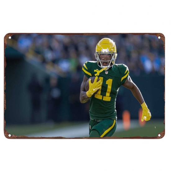 Green Bay Packers Aluminum Sign 12x8 Inch Jayden Reed 003 Green Bay Packers Aluminum Sign 12x8 Inch Jayden Reed 003