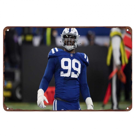 Indianapolis Colts Aluminum Sign 12x8 Inch DeForest Buckner 003 Indianapolis Colts Aluminum Sign 12x8 Inch DeForest Buckner 003