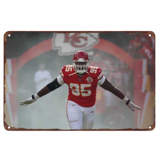 Kansas City Chiefs Aluminum Sign 12x8 Inch Chris Jones 001 Kansas City Chiefs Aluminum Sign 12x8 Inch Chris Jones 001