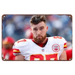 Kansas City Chiefs Aluminum Sign 12x8 Inch Travis Kelce 006