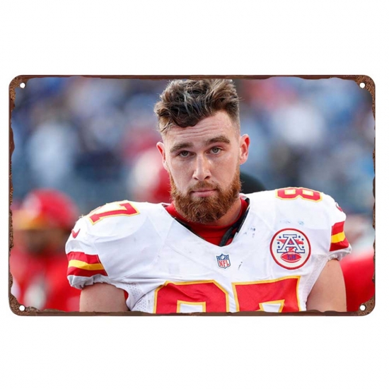 Kansas City Chiefs Aluminum Sign 12x8 Inch Travis Kelce 006 Kansas City Chiefs Aluminum Sign 12x8 Inch Travis Kelce 006
