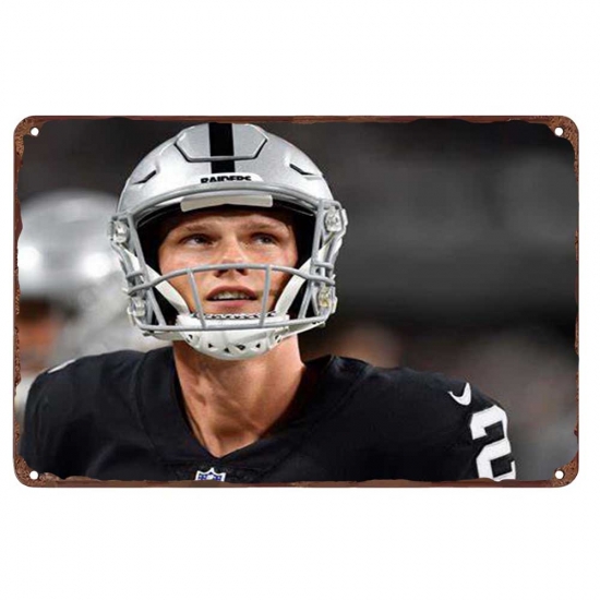 Los Angeles Raiders Aluminum Sign 12x8 Inch Daniel Carlson 001 Los Angeles Raiders Aluminum Sign 12x8 Inch Daniel Carlson 001