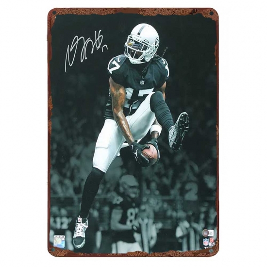 Los Angeles Raiders Aluminum Sign 12x8 Inch Davante Adams 005 Los Angeles Raiders Aluminum Sign 12x8 Inch Davante Adams 005