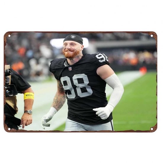 Los Angeles Raiders Aluminum Sign 12x8 Inch Maxx Crosby 002 Los Angeles Raiders Aluminum Sign 12x8 Inch Maxx Crosby 002