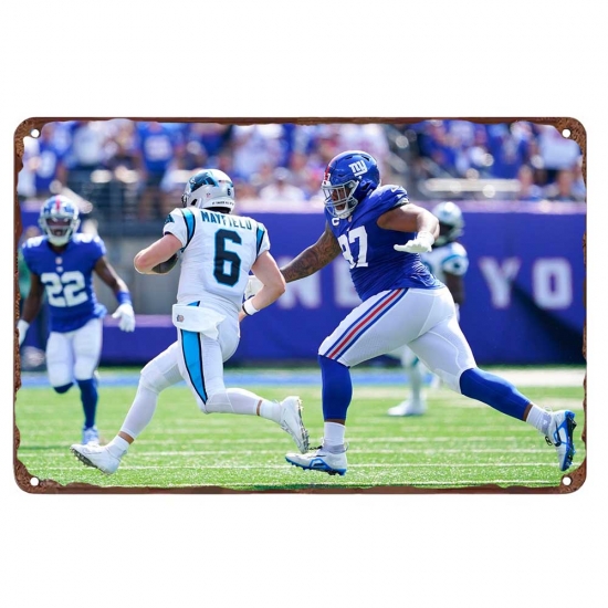 New York Giants Aluminum Sign 12x8 Inch Dexter Lawrence 001 New York Giants Aluminum Sign 12x8 Inch Dexter Lawrence 001