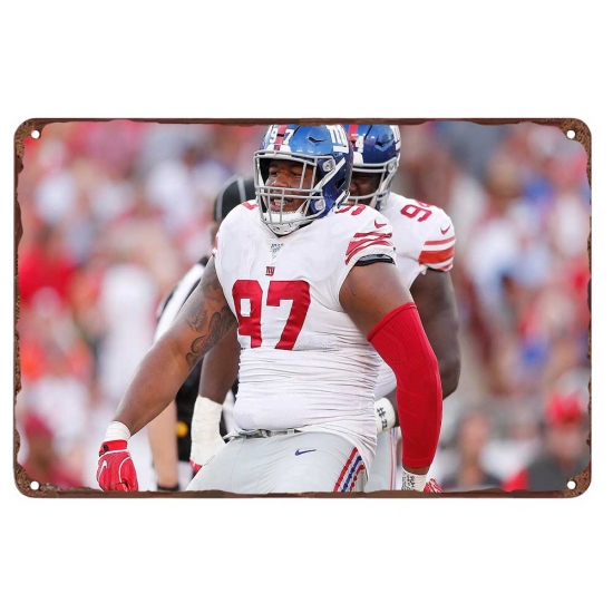 New York Giants Aluminum Sign 12x8 Inch Dexter Lawrence 005 New York Giants Aluminum Sign 12x8 Inch Dexter Lawrence 005