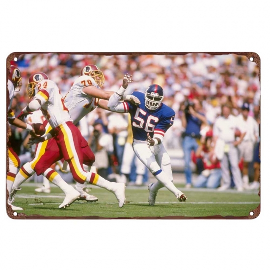 New York Giants Aluminum Sign 12x8 Inch Lawrence Taylor 002 New York Giants Aluminum Sign 12x8 Inch Lawrence Taylor 002