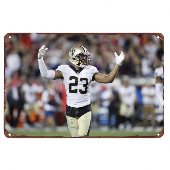 New Orleans Saints Aluminum Sign 12x8 Inch Marshon Lattimore 001 New Orleans Saints Aluminum Sign 12x8 Inch Marshon Lattimore 001
