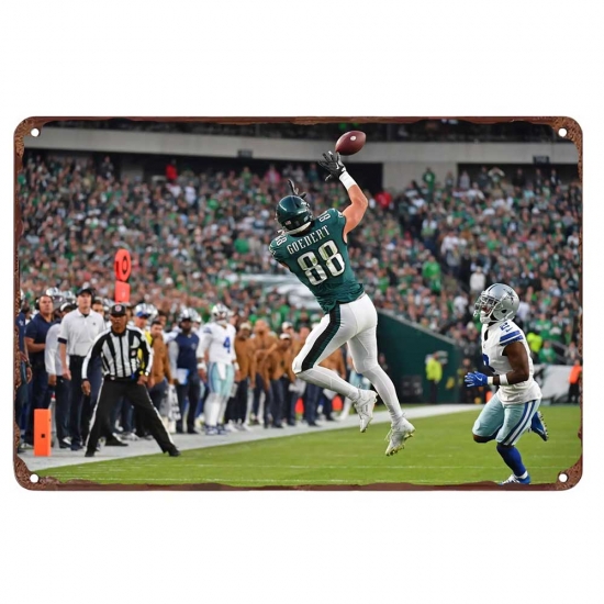 Philadelphia Eagles Aluminum Sign 12x8 Inch Dallas Goedert 006 Philadelphia Eagles Aluminum Sign 12x8 Inch Dallas Goedert 006