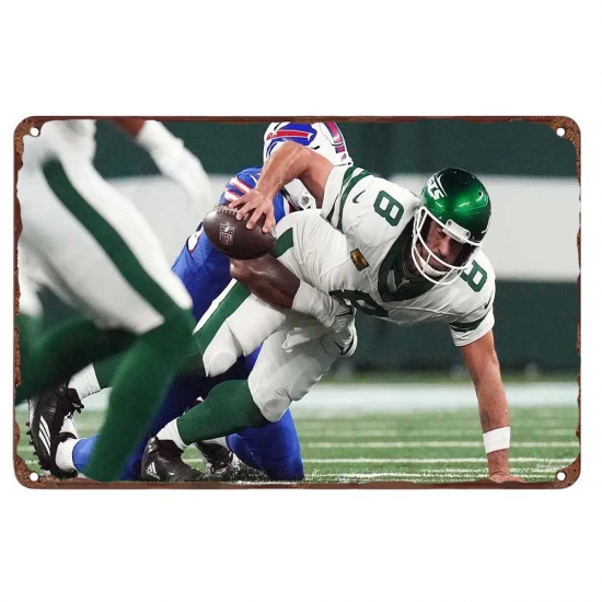 New York Jets Aluminum Sign 12x8 Inch Aaron Rodgers 001 New York Jets Aluminum Sign 12x8 Inch Aaron Rodgers 001