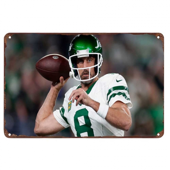 New York Jets Aluminum Sign 12x8 Inch Aaron Rodgers 002 New York Jets Aluminum Sign 12x8 Inch Aaron Rodgers 002