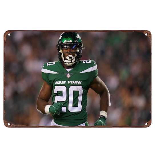 New York Jets Aluminum Sign 12x8 Inch Breece Hall 002 New York Jets Aluminum Sign 12x8 Inch Breece Hall 002