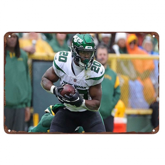New York Jets Aluminum Sign 12x8 Inch Breece Hall 004 New York Jets Aluminum Sign 12x8 Inch Breece Hall 004
