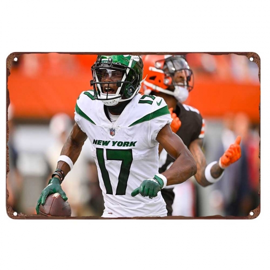 New York Jets Aluminum Sign 12x8 Inch Garrett Wilson 001 New York Jets Aluminum Sign 12x8 Inch Garrett Wilson 001