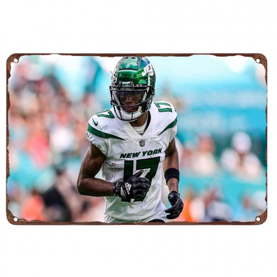New York Jets Aluminum Sign 12x8 Inch Garrett Wilson 004 New York Jets Aluminum Sign 12x8 Inch Garrett Wilson 004
