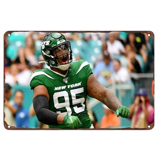 New York Jets Aluminum Sign 12x8 Inch Quinnen Williams 003 New York Jets Aluminum Sign 12x8 Inch Quinnen Williams 003