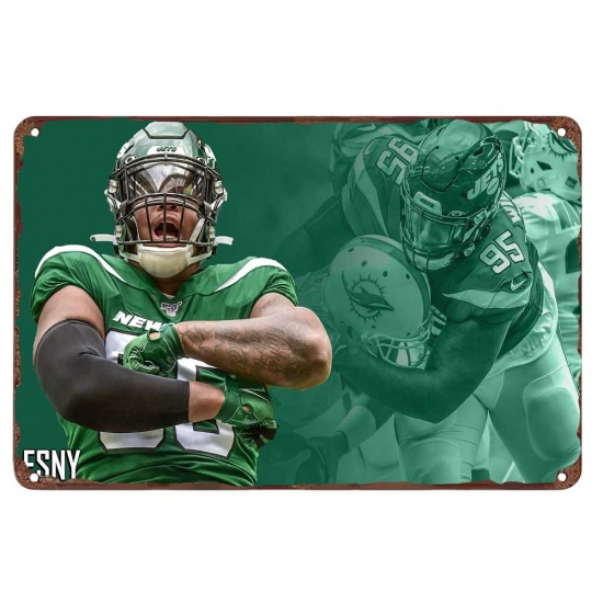New York Jets Aluminum Sign 12x8 Inch Quinnen Williams 004 New York Jets Aluminum Sign 12x8 Inch Quinnen Williams 004