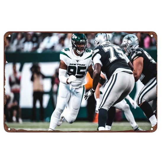 New York Jets Aluminum Sign 12x8 Inch Quinnen Williams 006 New York Jets Aluminum Sign 12x8 Inch Quinnen Williams 006