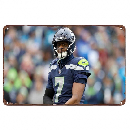 Seattle Seahawks Aluminum Sign 12x8 Inch Geno Smith 003 Seattle Seahawks Aluminum Sign 12x8 Inch Geno Smith 003