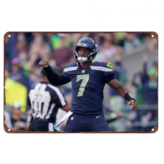 Seattle Seahawks Aluminum Sign 12x8 Inch Geno Smith 005 Seattle Seahawks Aluminum Sign 12x8 Inch Geno Smith 005