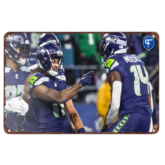 Seattle Seahawks Aluminum Sign 12x8 Inch Tyler Lockett 003 Seattle Seahawks Aluminum Sign 12x8 Inch Tyler Lockett 003