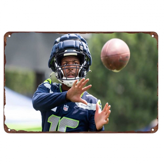 Seattle Seahawks Aluminum Sign 12x8 Inch Tyler Lockett 004 Seattle Seahawks Aluminum Sign 12x8 Inch Tyler Lockett 004