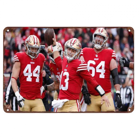 San Francisco 49ers Aluminum Sign Brock Purdy 002 San Francisco 49ers Aluminum Sign Brock Purdy 002