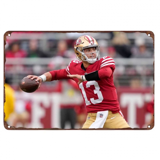 San Francisco 49ers Aluminum Sign Brock Purdy 006 San Francisco 49ers Aluminum Sign Brock Purdy 006