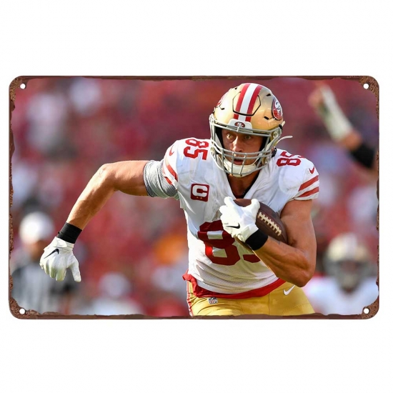San Francisco 49ers Aluminum Sign George Kittle 003 San Francisco 49ers Aluminum Sign George Kittle 003