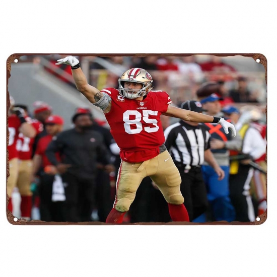 San Francisco 49ers Aluminum Sign George Kittle 005 San Francisco 49ers Aluminum Sign George Kittle 005