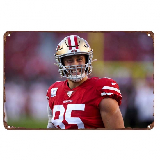 San Francisco 49ers Aluminum Sign George Kittle 006 San Francisco 49ers Aluminum Sign George Kittle 006