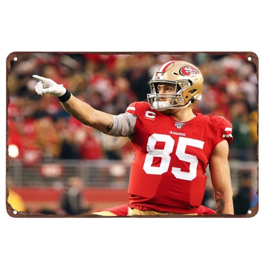 San Francisco 49ers Aluminum Sign George Kittle 007 San Francisco 49ers Aluminum Sign George Kittle 007