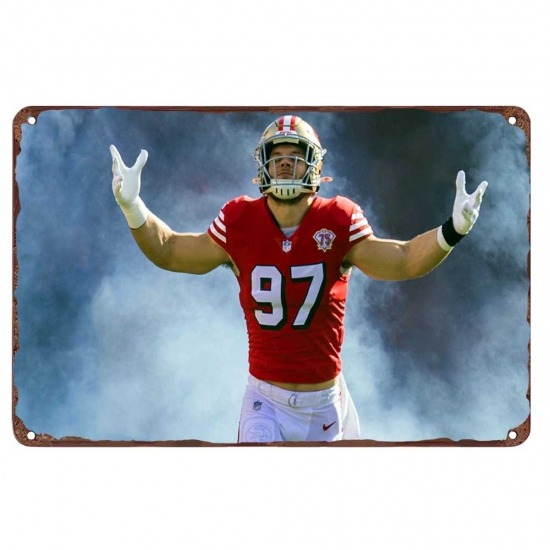 San Francisco 49ers Aluminum Sign Nick Bosa 001 San Francisco 49ers Aluminum Sign Nick Bosa 001