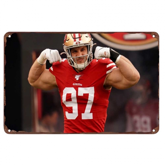 San Francisco 49ers Aluminum Sign Nick Bosa 002 San Francisco 49ers Aluminum Sign Nick Bosa 002