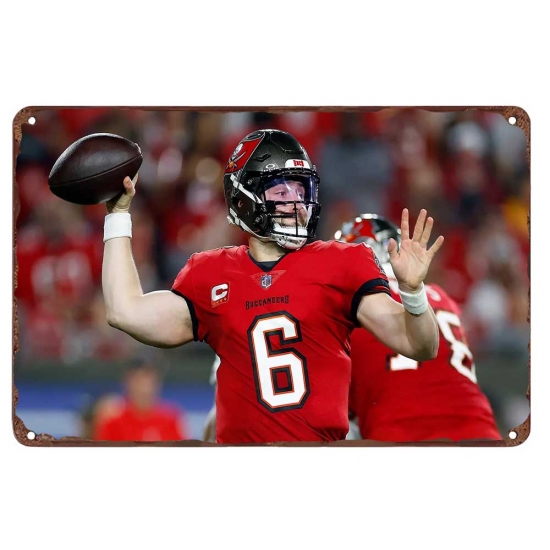 Tampa Bay Buccaneers Aluminum Sign 12x8 Inch Baker Mayfield 001 Tampa Bay Buccaneers Aluminum Sign 12x8 Inch Baker Mayfield 001