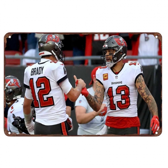 Tampa Bay Buccaneers Aluminum Sign 12x8 Inch Mike Evans 001 Tampa Bay Buccaneers Aluminum Sign 12x8 Inch Mike Evans 001