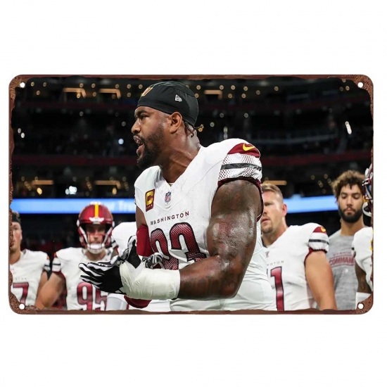 Washington Commanders Aluminum Sign 12x8 Inch Jonathan Allen 002 Washington Commanders Aluminum Sign 12x8 Inch Jonathan Allen 002