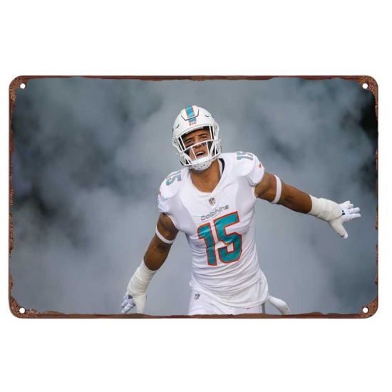 Miami Dolphins Aluminum Sign 12x8 Inch Jaelan Phillips 001 Miami Dolphins Aluminum Sign 12x8 Inch Jaelan Phillips 001