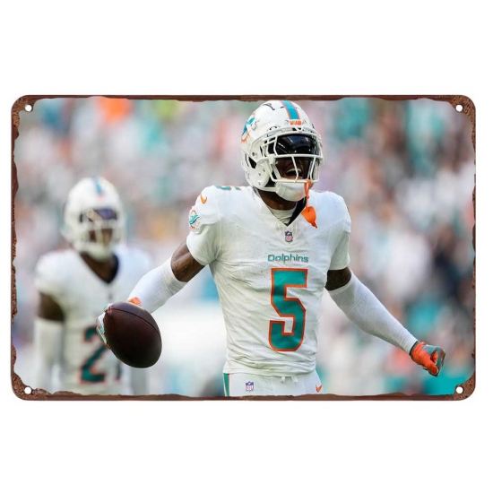 Miami Dolphins Aluminum Sign 12x8 Inch Jalen Ramsey 002 Miami Dolphins Aluminum Sign 12x8 Inch Jalen Ramsey 002
