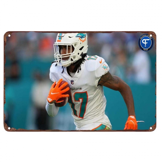Miami Dolphins Aluminum Sign 12x8 Inch Jaylen Waddle 004 Miami Dolphins Aluminum Sign 12x8 Inch Jaylen Waddle 004