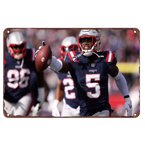 New England Patriots Aluminum Sign 12x8 Inch Jabrill Peppers 001 New England Patriots Aluminum Sign 12x8 Inch Jabrill Peppers 001