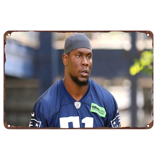 New England Patriots Aluminum Sign 12x8 Inch Keion White 003 New England Patriots Aluminum Sign 12x8 Inch Keion White 003