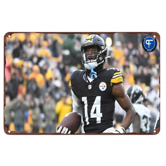 Pittsburgh Steelers Aluminum Sign 12x8 Inch George Pickens 001 Pittsburgh Steelers Aluminum Sign 12x8 Inch George Pickens 001