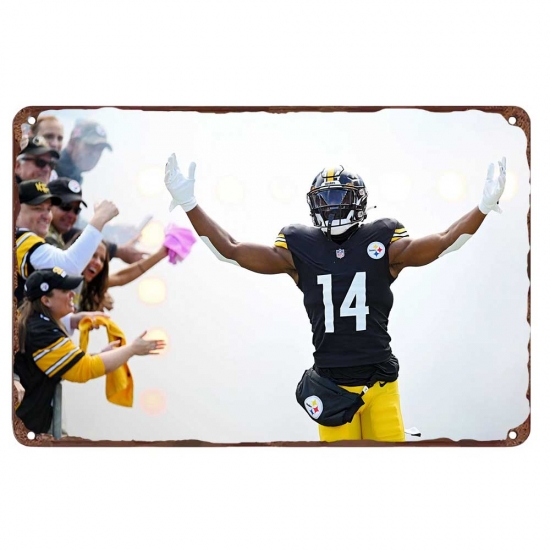 Pittsburgh Steelers Aluminum Sign 12x8 Inch George Pickens 003 Pittsburgh Steelers Aluminum Sign 12x8 Inch George Pickens 003