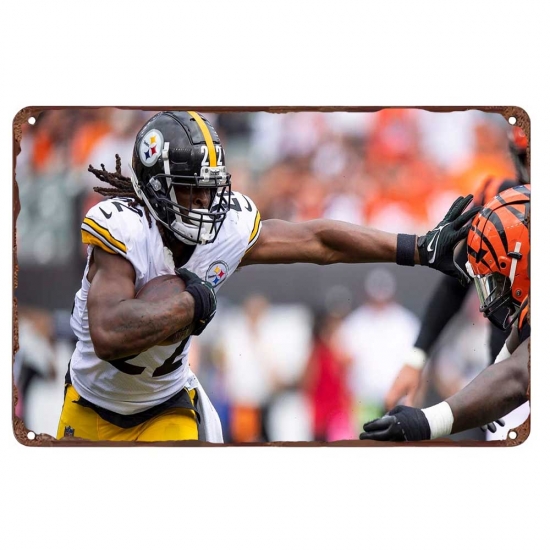 Pittsburgh Steelers Aluminum Sign 12x8 Inch Najee Harris 002 Pittsburgh Steelers Aluminum Sign 12x8 Inch Najee Harris 002