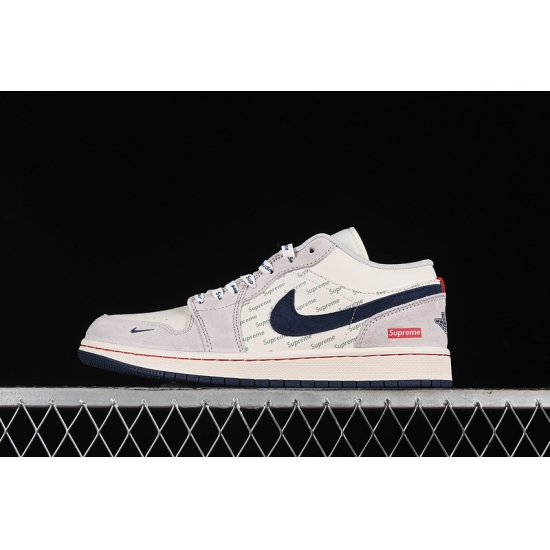 AIR JORDAN 1 LOW SUPREME WHITE GREY BLUE LJ6688 009 AIR JORDAN 1 LOW SUPREME WHITE GREY BLUE LJ6688 009